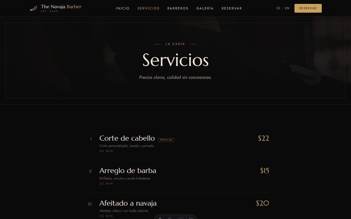The Navaja Barber — 1